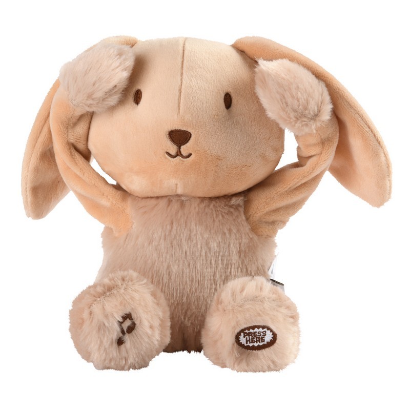 Peek a boo and Lullaby soft toy Valentin the bunny - Pioupiou et Merveilles