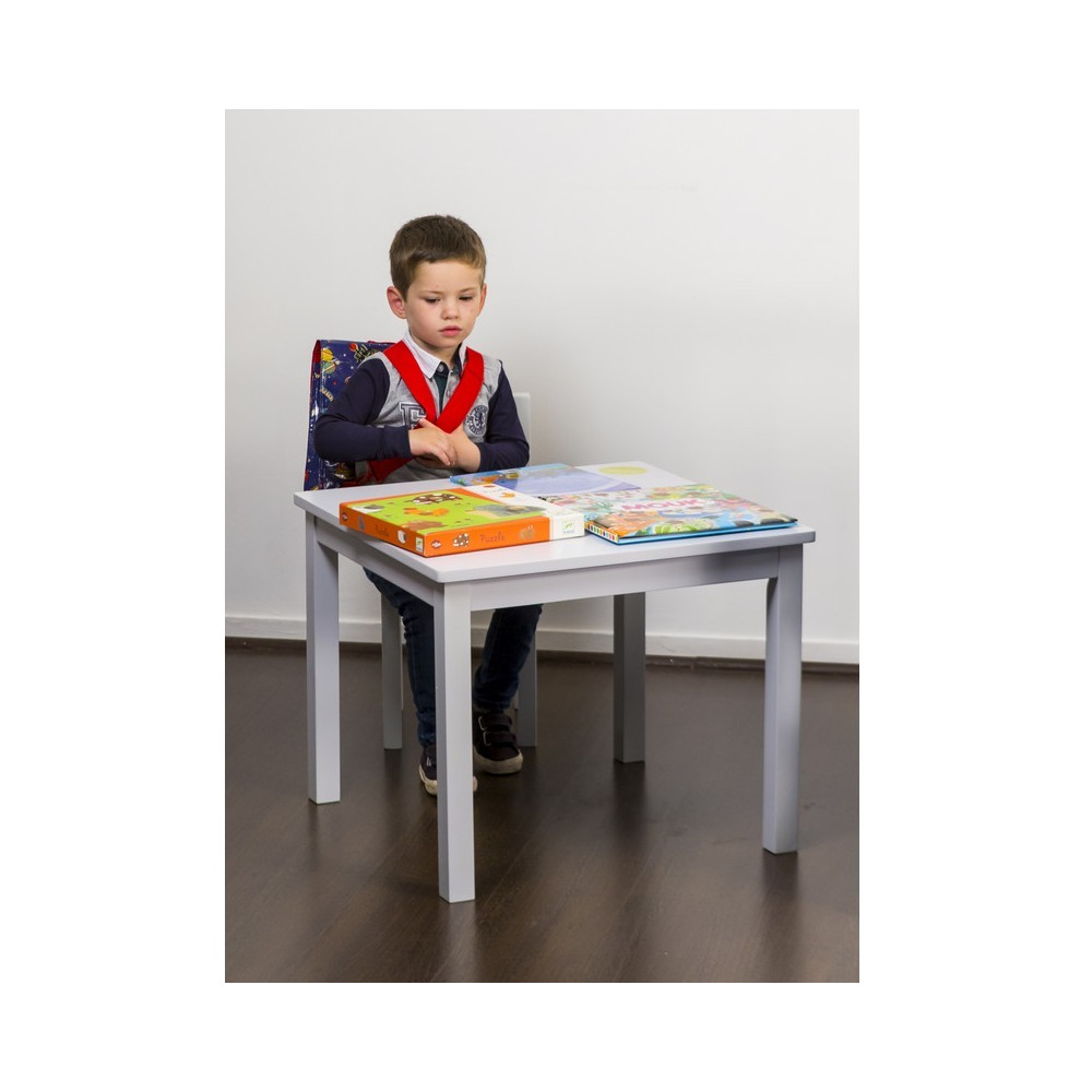 Kids Table Light Grey Pioupiou Et Merveilles Table Light Grey Pioupiou Et Merveilles