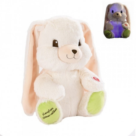 lapin peluche lumineux