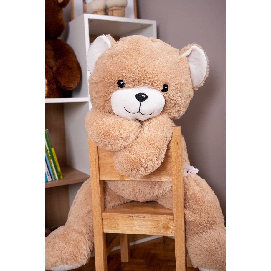 Peluche géante - Gaston Beige - ours peluche 120cm - Made in France