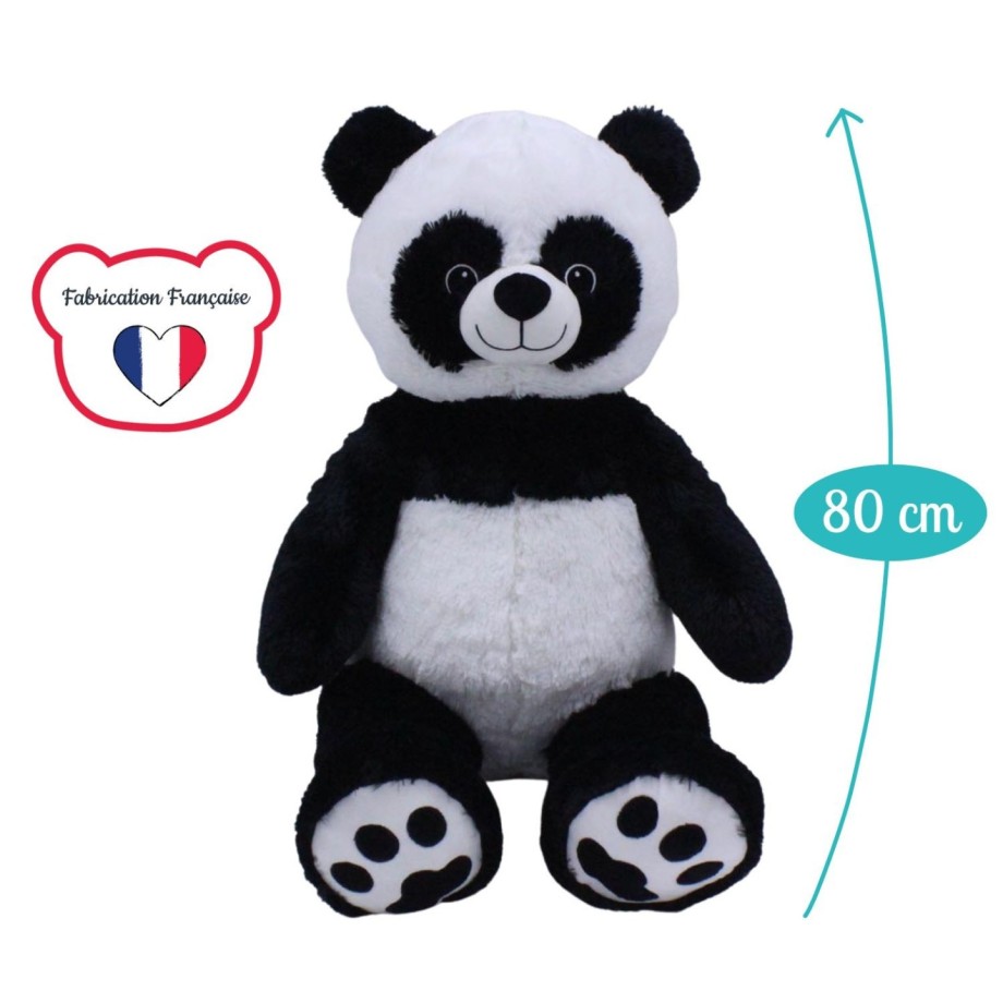 Peluche Made in France - Chouka panda géant - panda en peluche 80cm