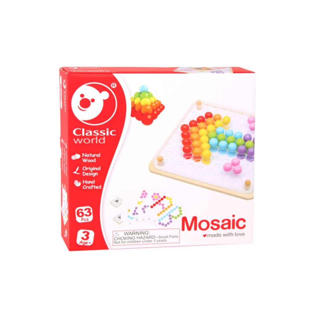 Jeu de mosaïque en bois FSC® - multicolore, Jouet