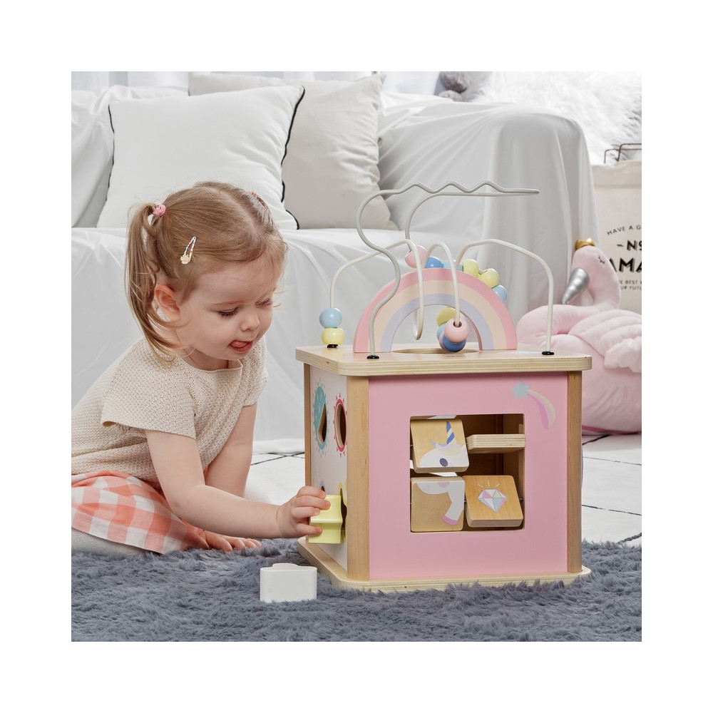 Cube D Activite En Bois Jouet D Activite En Bois Jeux Pour Enfant Cube D Activite En Bois Jouet D Activite En Bois Jeux Pour Enfant
