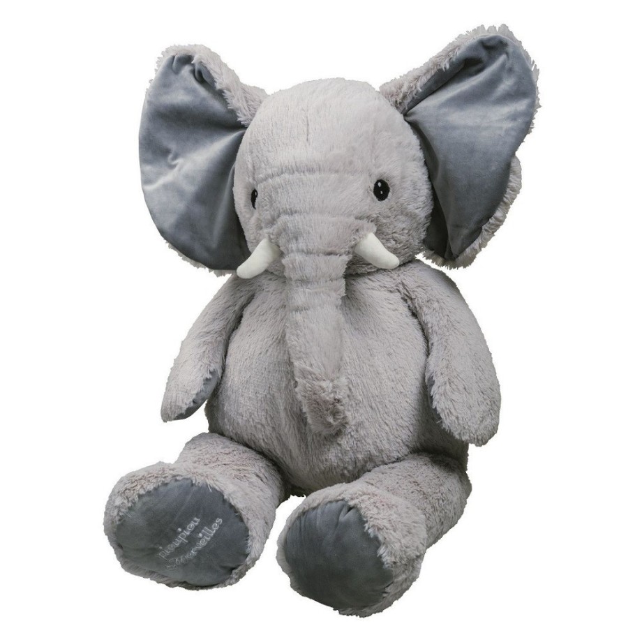 Peluche Made in France - Eléphant Jojo gris géant - peluche 100cm