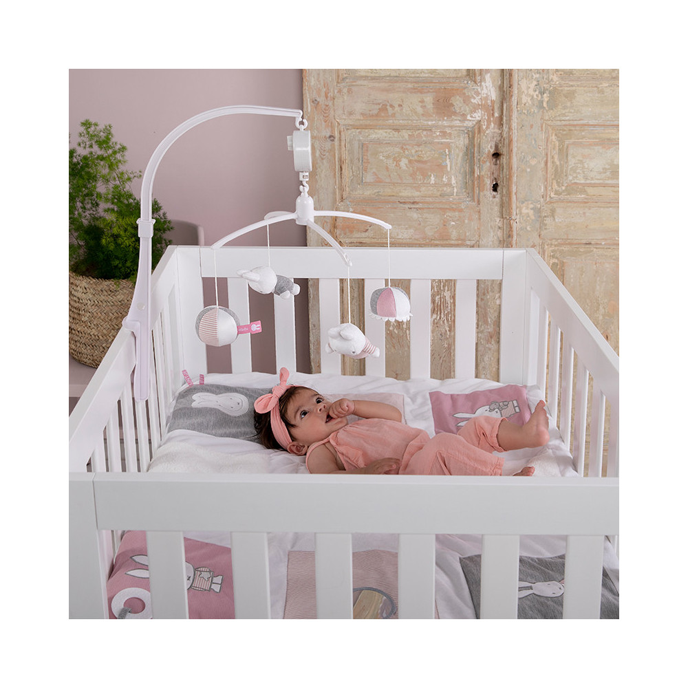 Musical Mobile Miffy Pink Babyrib Pioupiou Et Merveilles