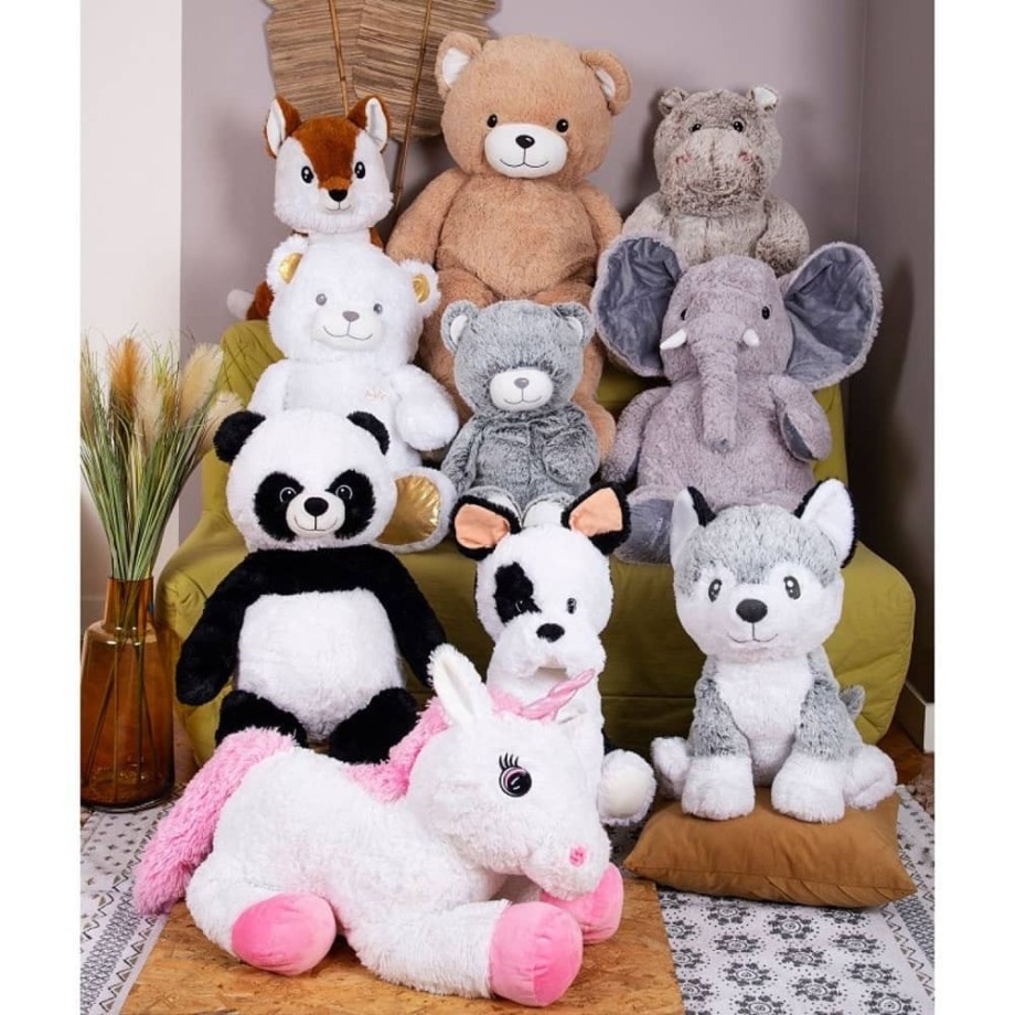 Peluche Made in France - Peluche Kodi le husky - Chien en peluche 50cm