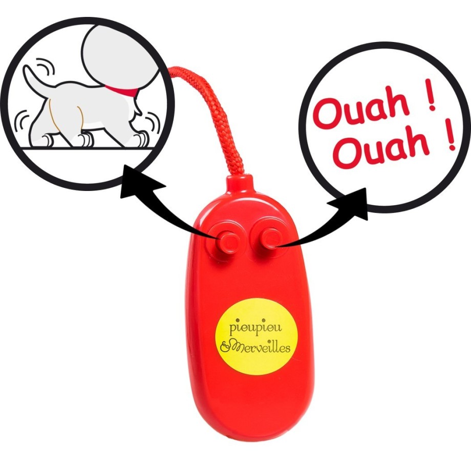 Ray chien en peluche qui marche et aboie, jouet enfant 3+. Chien a promener en laisse.