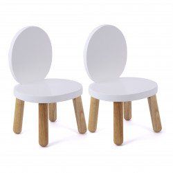 Set of 2 - My first Chair Ovaline- White