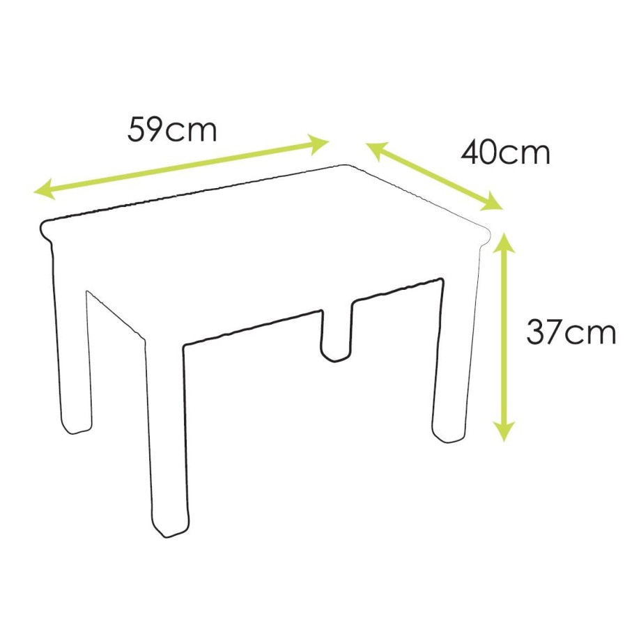 Ma première Tables basse petit enfant bois massif Gris bébé MONTESSORI