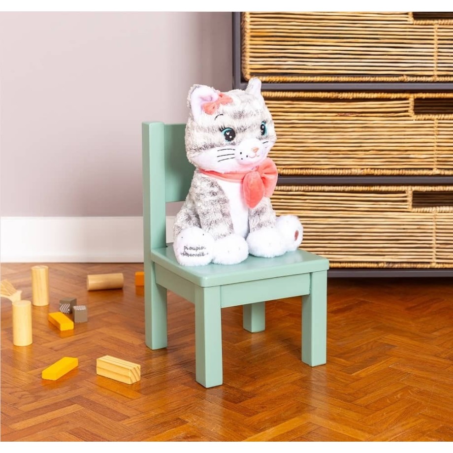 Veilleuse Moustache - Chat lumineux et musical - la peluche des nuits paisibles