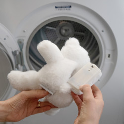 Peluche-Gaston-Ourson-Lumineux-Blanc-gris-lavable-en-machine 