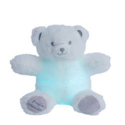 Peluche-Gaston-Ourson-Lumineux-Blanc-gris-pour-dormir 