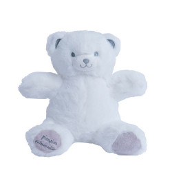 Peluche-Gaston-Ourson-Lumineux-Blanc-gris-cadeau