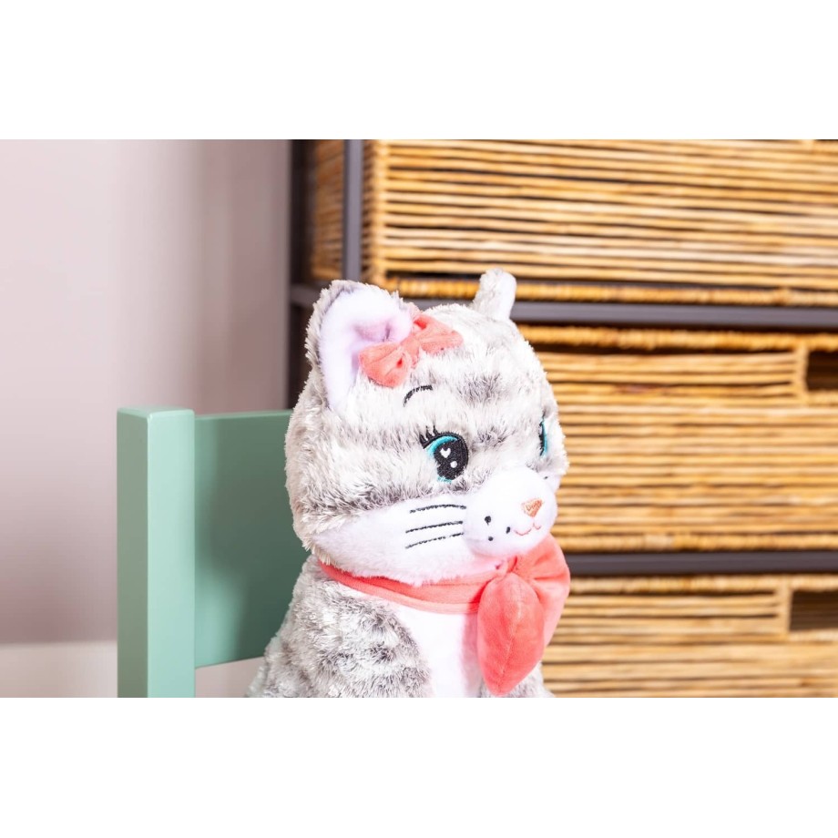 Veilleuse Moustache - Chat lumineux et musical - la peluche des nuits paisibles