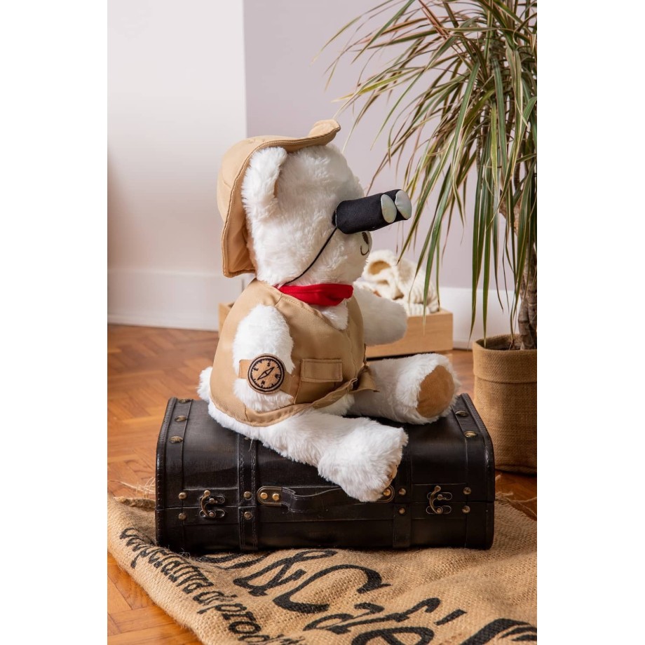 Peluche Gaston Aventurier 40cm. Idéal pour découvrir ce métier.