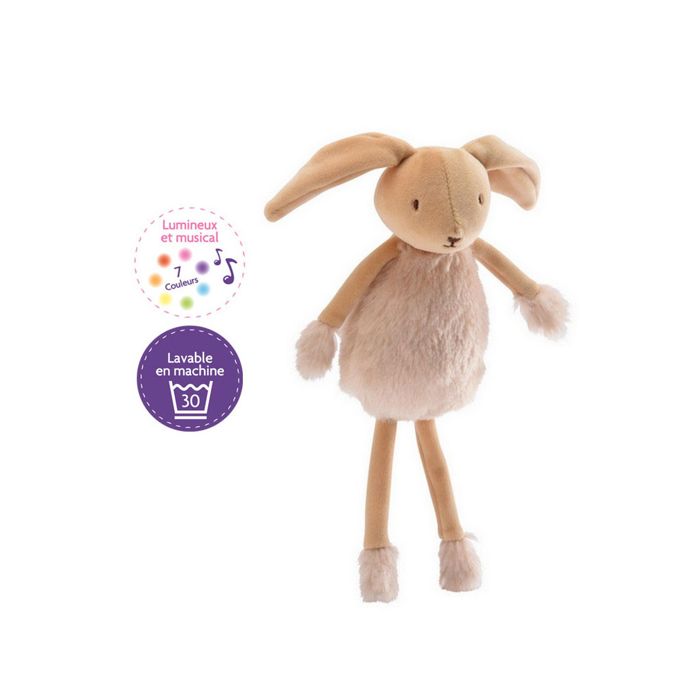 Peluche lumineuse et musicale