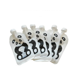 Fill n Squeeze - 6 gourdes avec Zip - Collection Panda