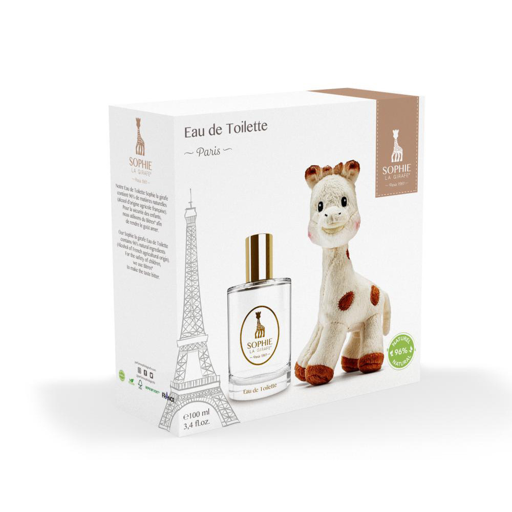 Coffret naissance Sophie la Girafe - peluche et flacon 50ml