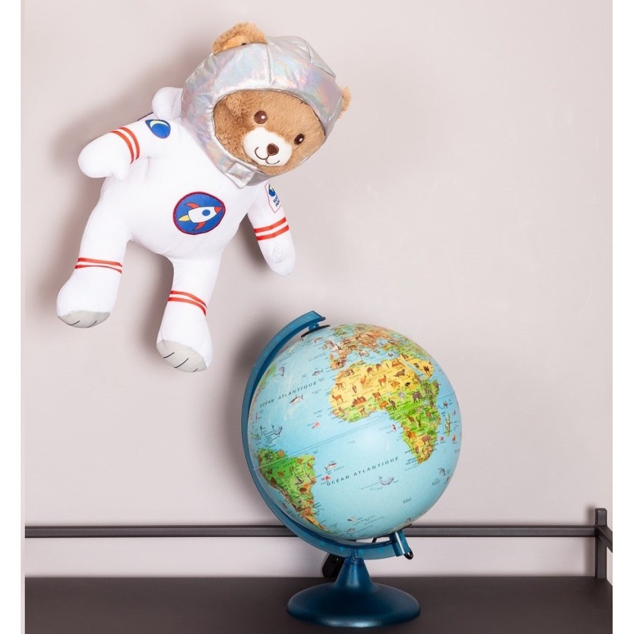 Peluche Gaston Astronaute 40cm. Idéal pour découvrir ce métier.