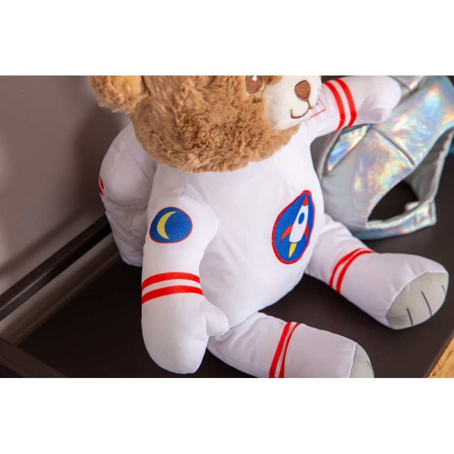 Peluche Gaston Astronaute 40cm. Idéal pour découvrir ce métier.