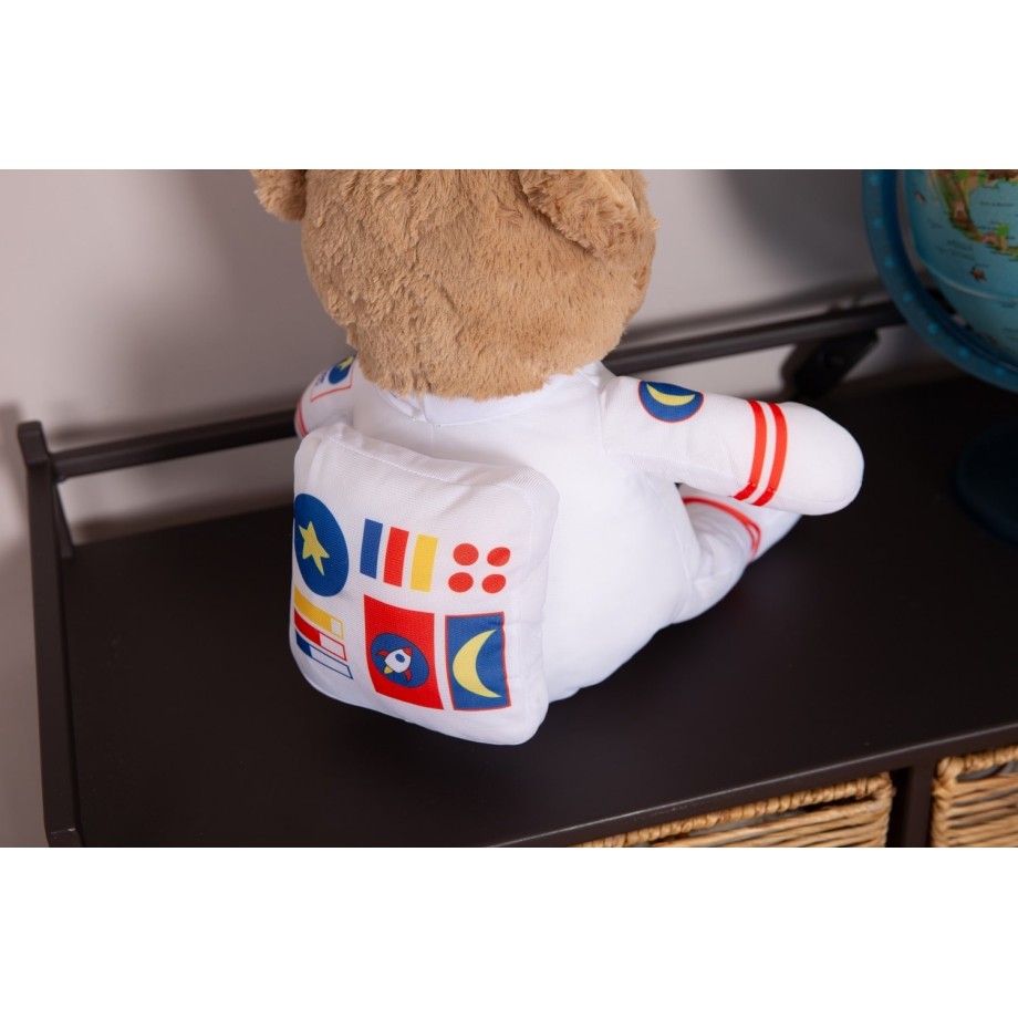 Peluche Gaston Astronaute 40cm. Idéal pour découvrir ce métier.