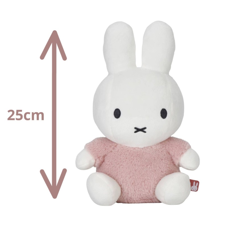 Miffy peluche fluffy rose, peluche 25cm lapin pour cadeau bébé