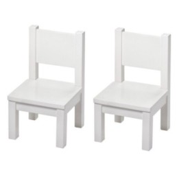 Lot de 2 - Ma première chaise - Blanc - 1-4 ans