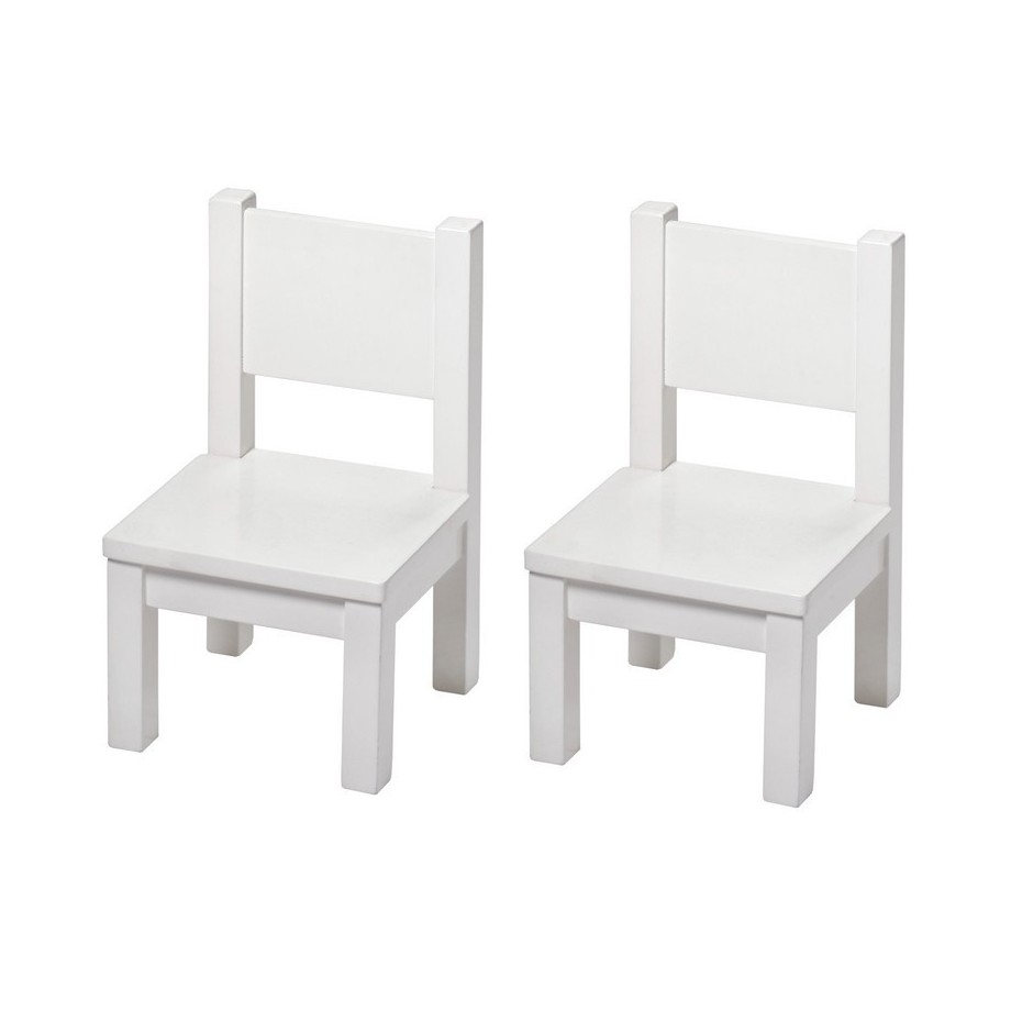 Lot de 2 - Ma première chaise - Blanc - 1-4 ans