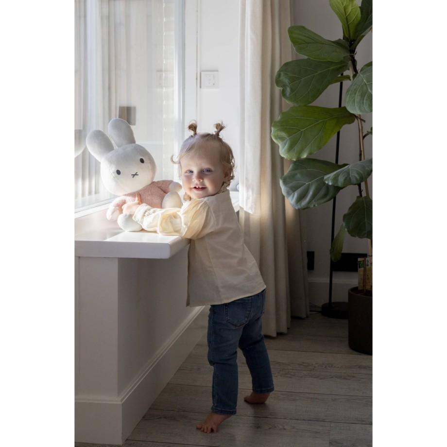 Miffy peluche fluffy rose, peluche 35cm lapin pour cadeau bébé