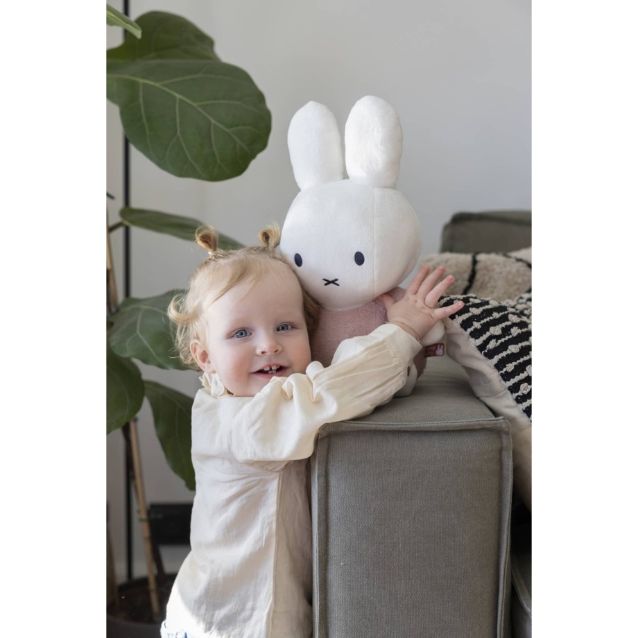 Miffy peluche fluffy rose, peluche 35cm lapin pour cadeau bébé