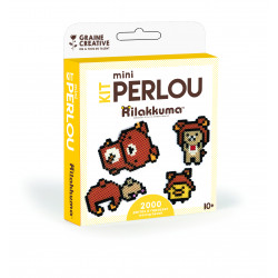 Kit mini Perlou - Perles à repasser - Rilakkuma