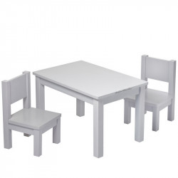 Lot de 2 - Ma première chaise - Gris- 1-4 ans