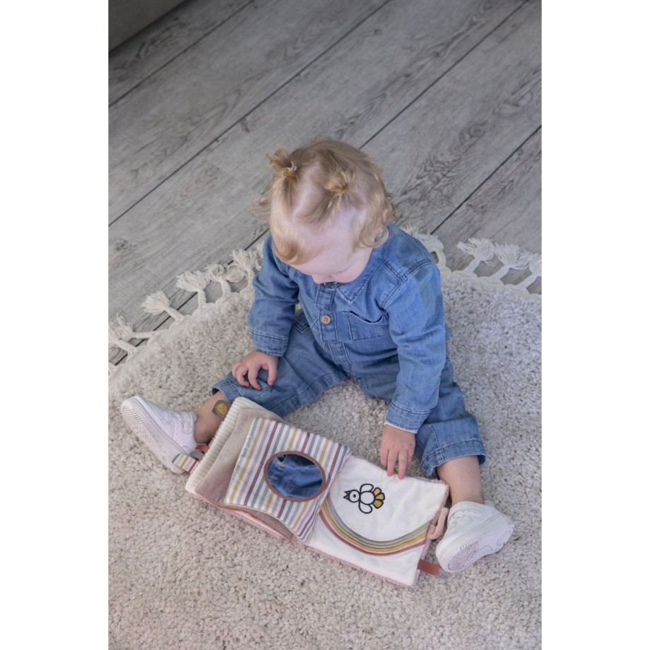 Livre d'activités en tissu Miffy Fluffy rose - jeu d'éveil bébé