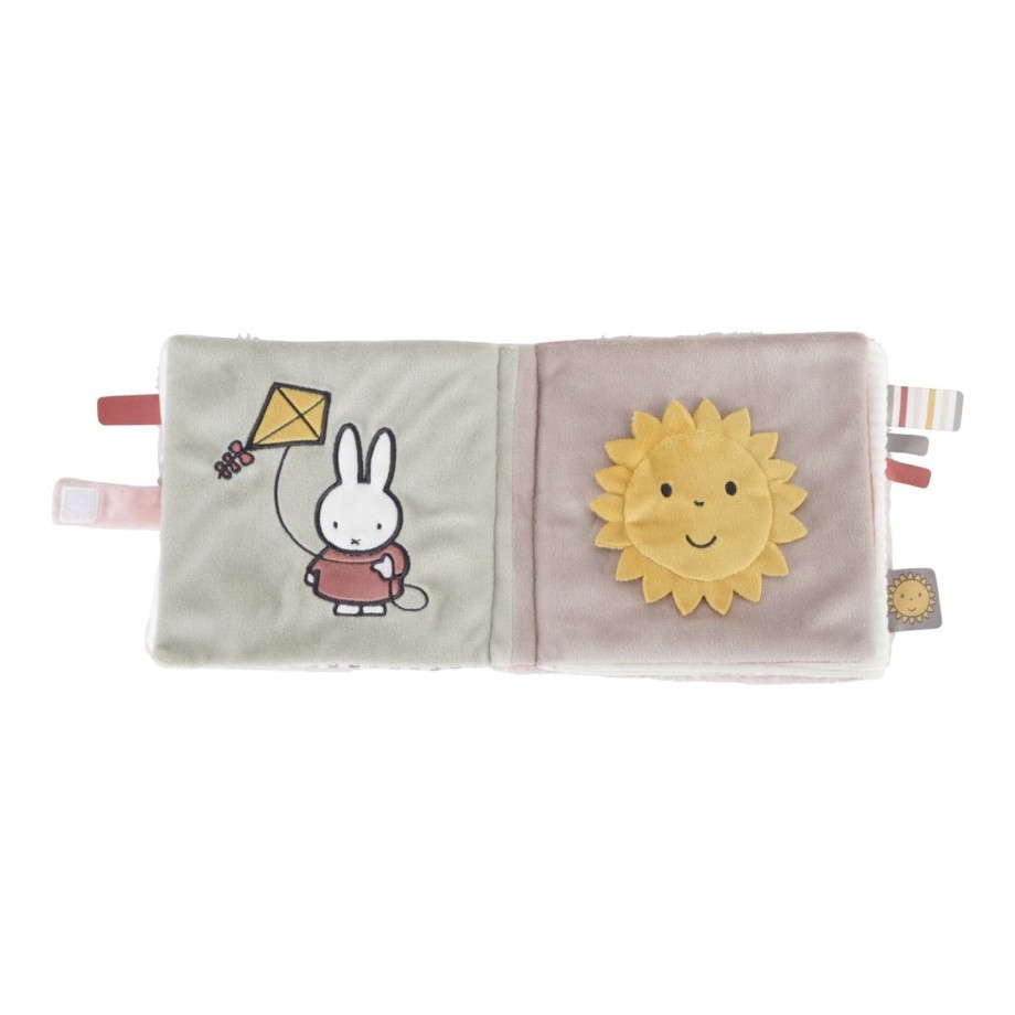 Livre d'activités en tissu Miffy Fluffy rose - jeu d'éveil bébé