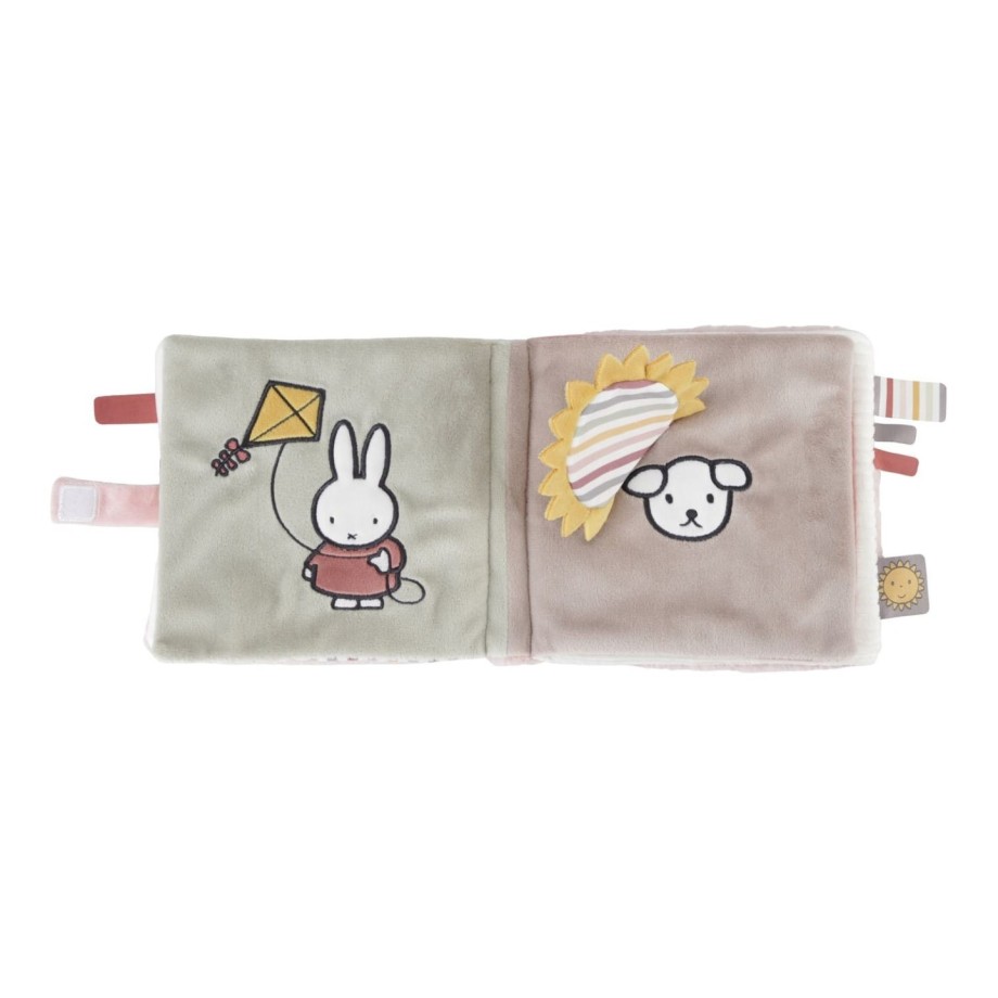 Livre d'activités en tissu Miffy Fluffy rose - jeu d'éveil bébé