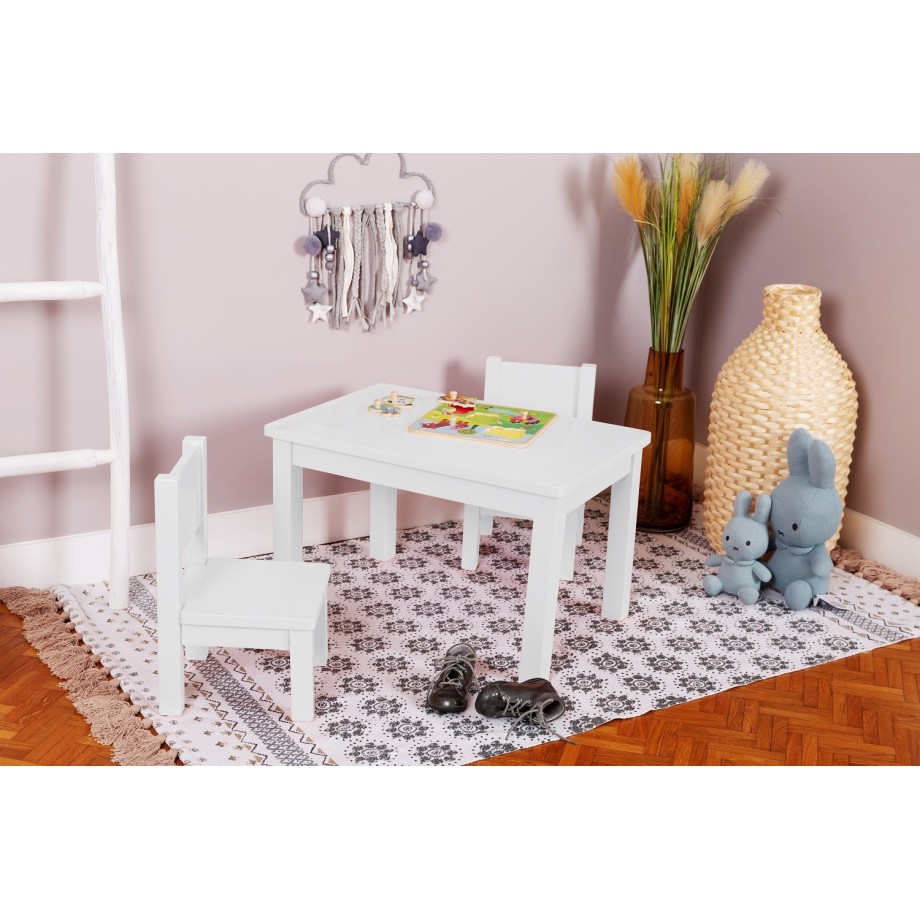 Ma première chaise, chaise enfant bois massif deco blanc MONTESSORI