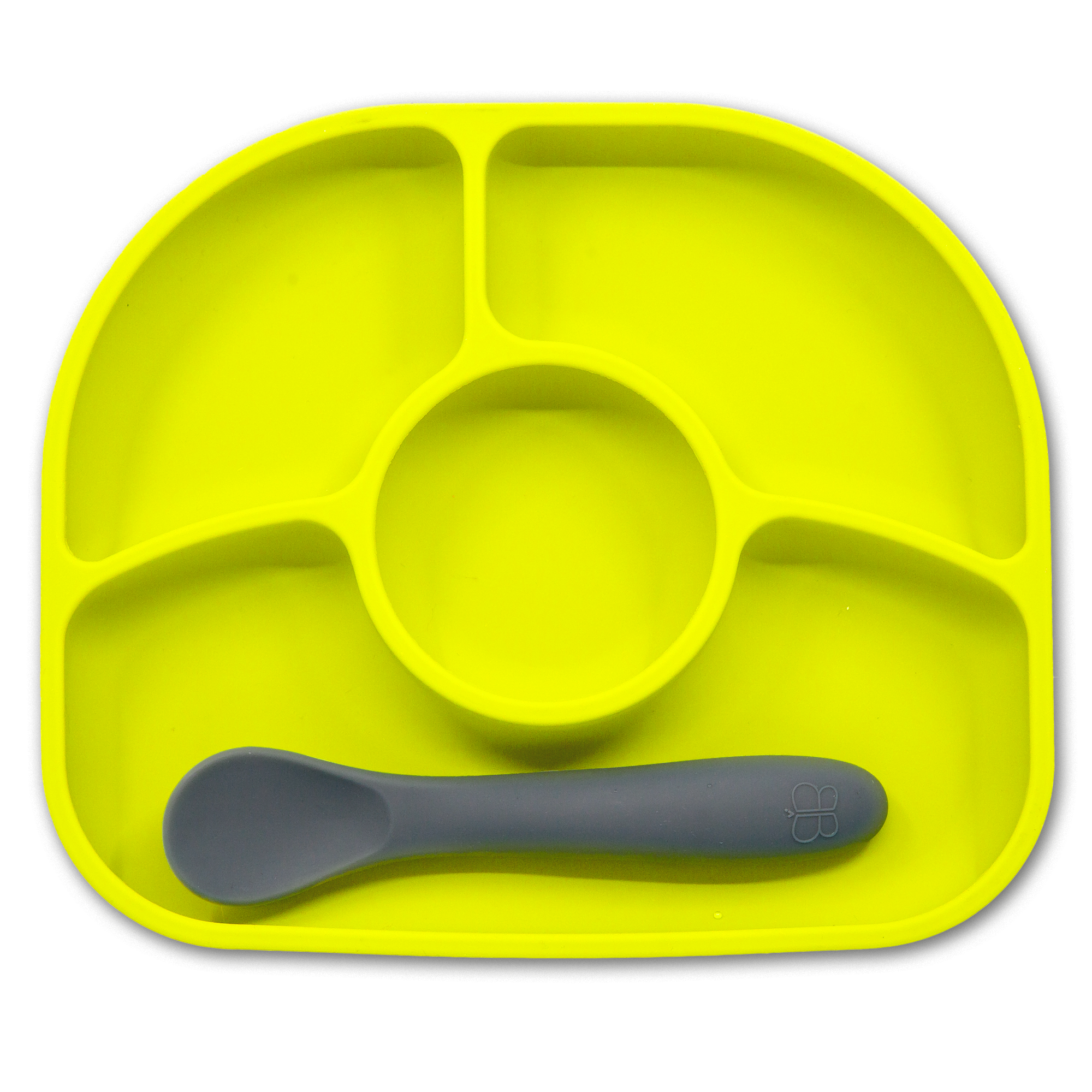 Assiette Et Cuillere En Silicone Citron Vert Yumi Assiette Et Cuillere En Silicone Citron Vert Yumi
