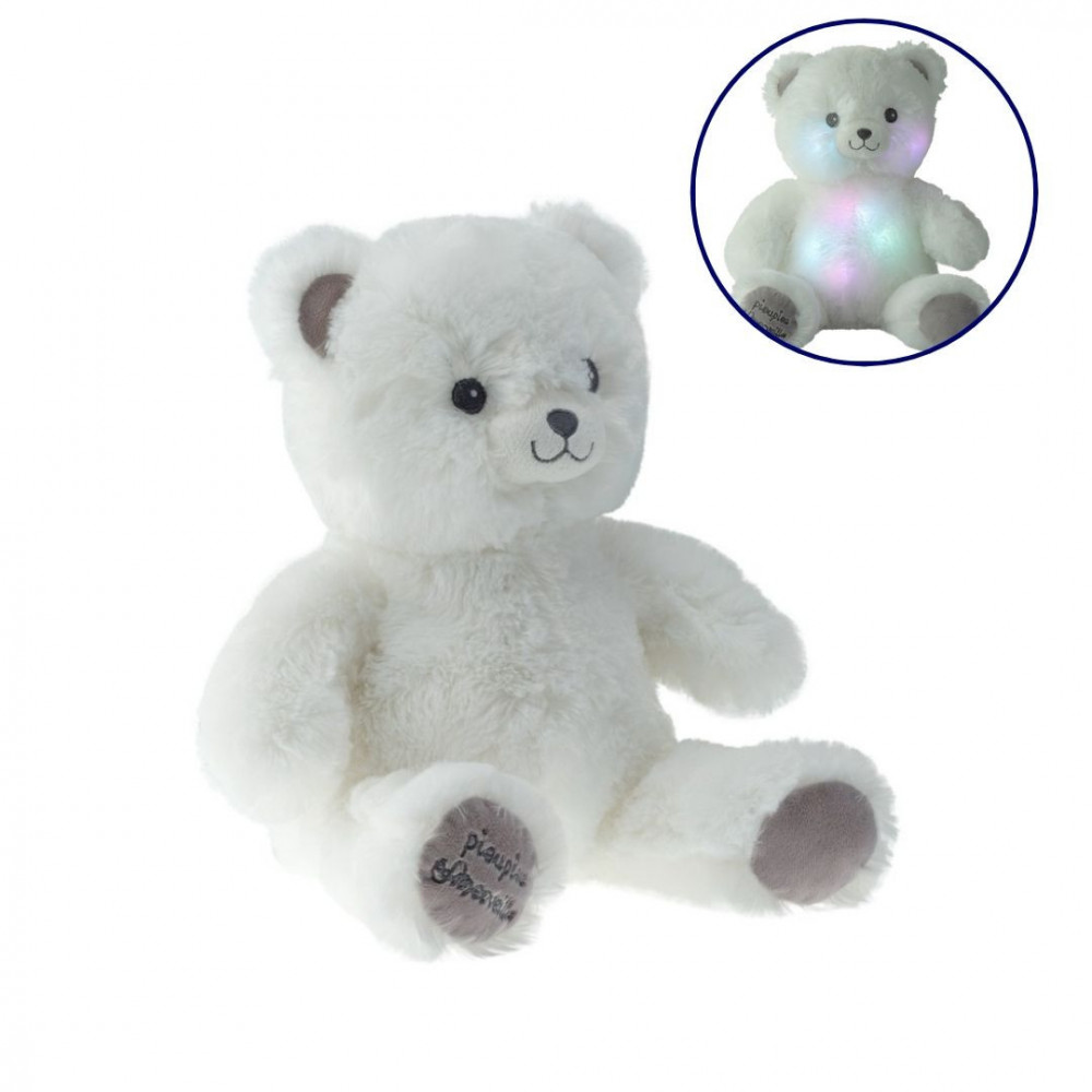 Peluche lumineuse ourson, Gaston - Doudou Veilleuse bébé