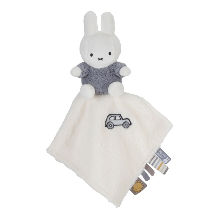 Miffy peluche fluffy bleu - Doudou plat