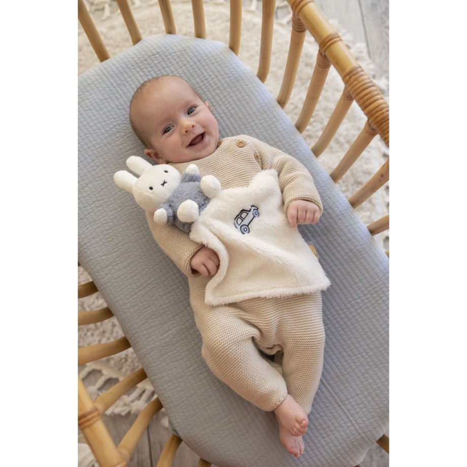 Miffy peluche fluffy bleu - Doudou plat