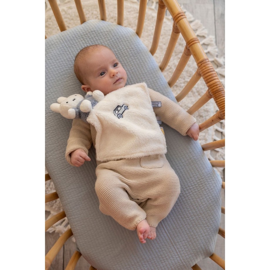 Miffy peluche fluffy bleu - Doudou plat