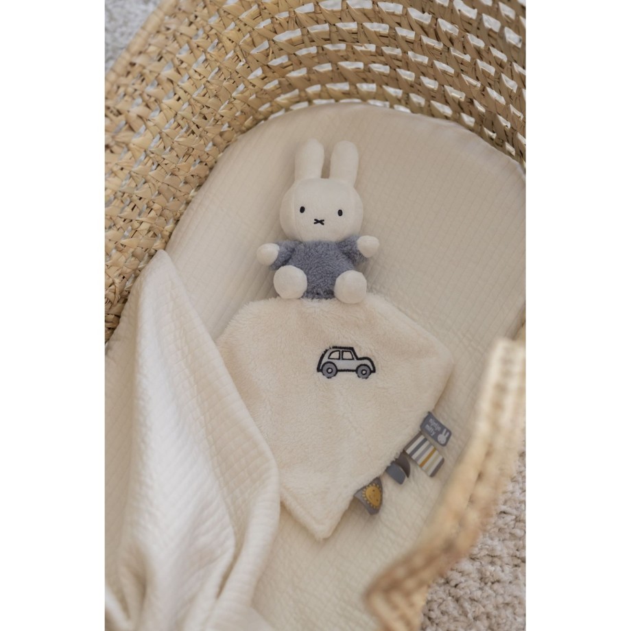 Miffy peluche fluffy bleu - Doudou plat