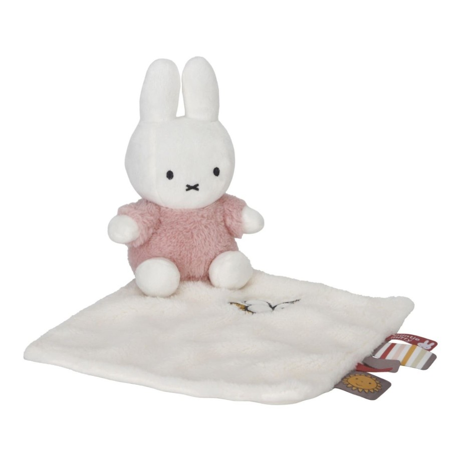 Doudou plat  Miffy - Fluffy rose