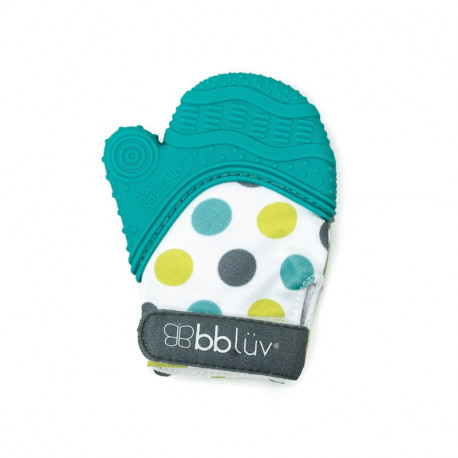 Mitaine De Dentition Pour Bebe Bleu Aqua Gluv