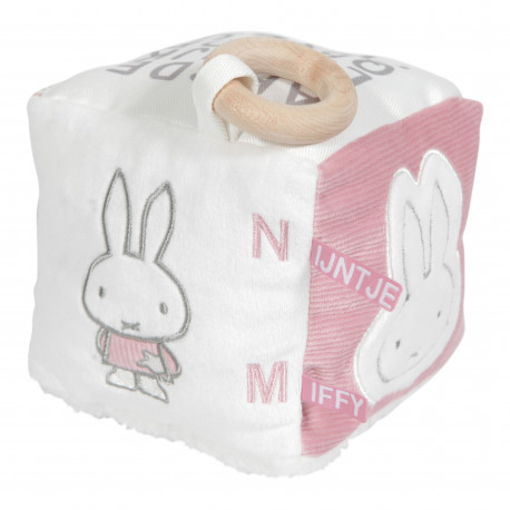 Miffy quilted activity cube pink