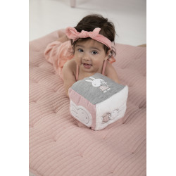 Miffy quilted activity cube pink