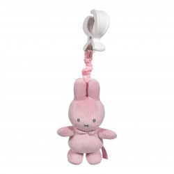 Miffy - Jouet d'éveil vibrant avec pince - Rose Velours