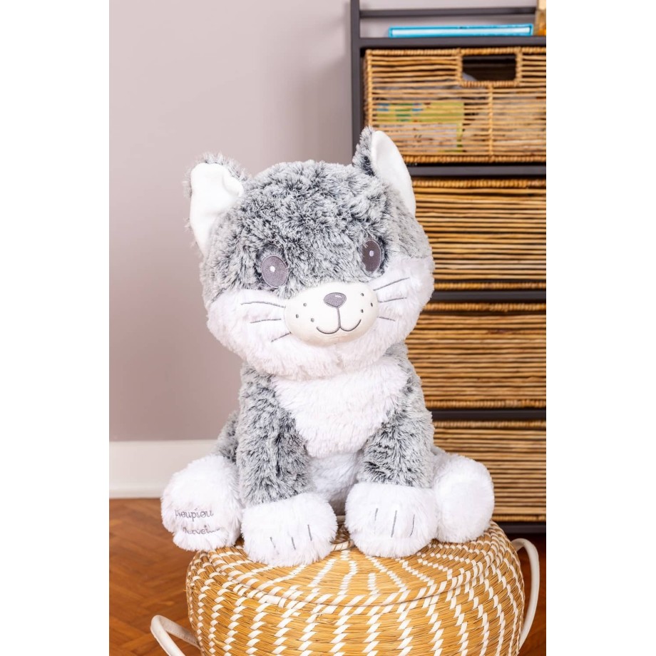 Peluche Géante Made in France - Peluche Moustache le Chat - 50cm