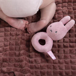 Hochet Anneau Miffy - Tricot Vert Amande