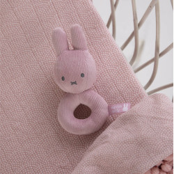 Hochet Anneau Miffy - Tricot Vert Amande